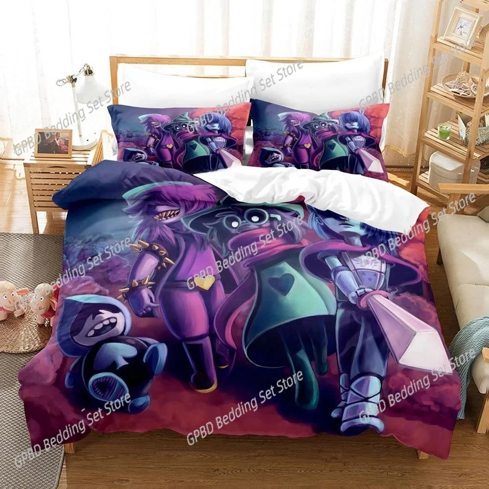Fashion 3d Print Anime Game Deltarune 2 Bedding Set Single Twin Full Queen King Size Bed Set Adult Kid Bedroom Duvet cover Sets
Fashion 3d Print Anime Game Deltarune 2 Bedding Set Single Twin Full Queen King Size Bed Set Adult Kid Bedroom Duvet cover Sets