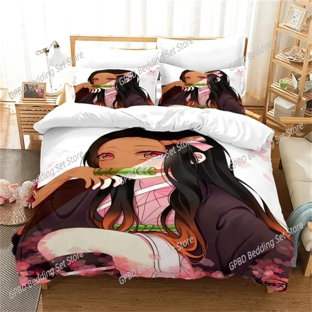 Nezuko Kamado Anime Demon Slayer Bedding Set Single Twin Double Queen King Cal King Size Bed Linen Set
Nezuko Kamado Anime Demon Slayer Bedding Set Single Twin Double Queen King Cal King Size Bed Linen Set