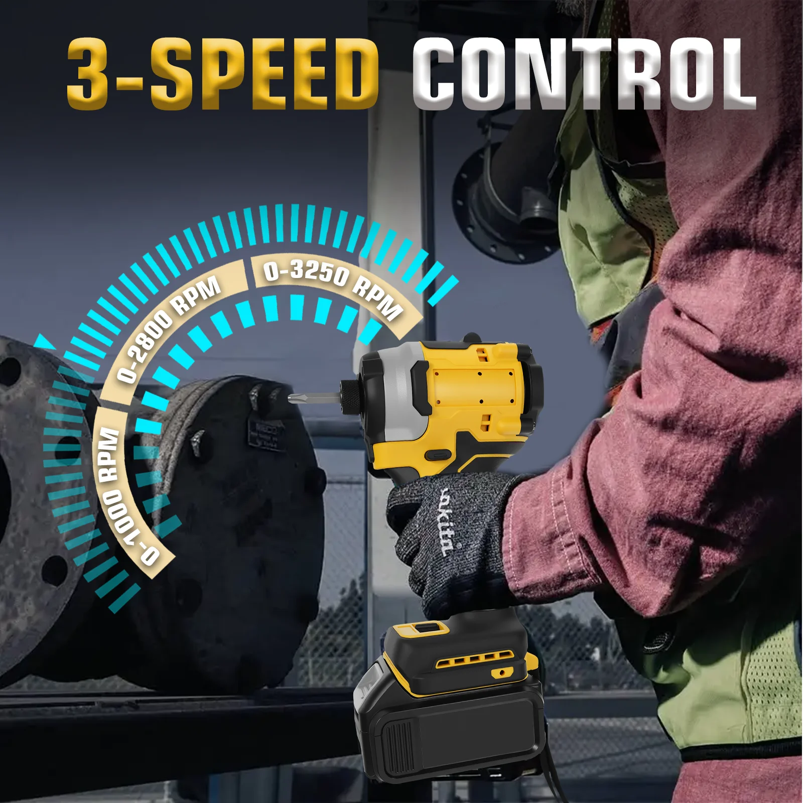 Cordless Screwdriver Brushless Electric Impact Wrench Impact Driver Impact Drill Hand Drill Power Tool For Dewalt 20V Battery
Cordless Screwdriver Brushless Electric Impact Wrench Impact Driver Impact Drill Hand Drill Power Tool For Dewalt 20V Battery