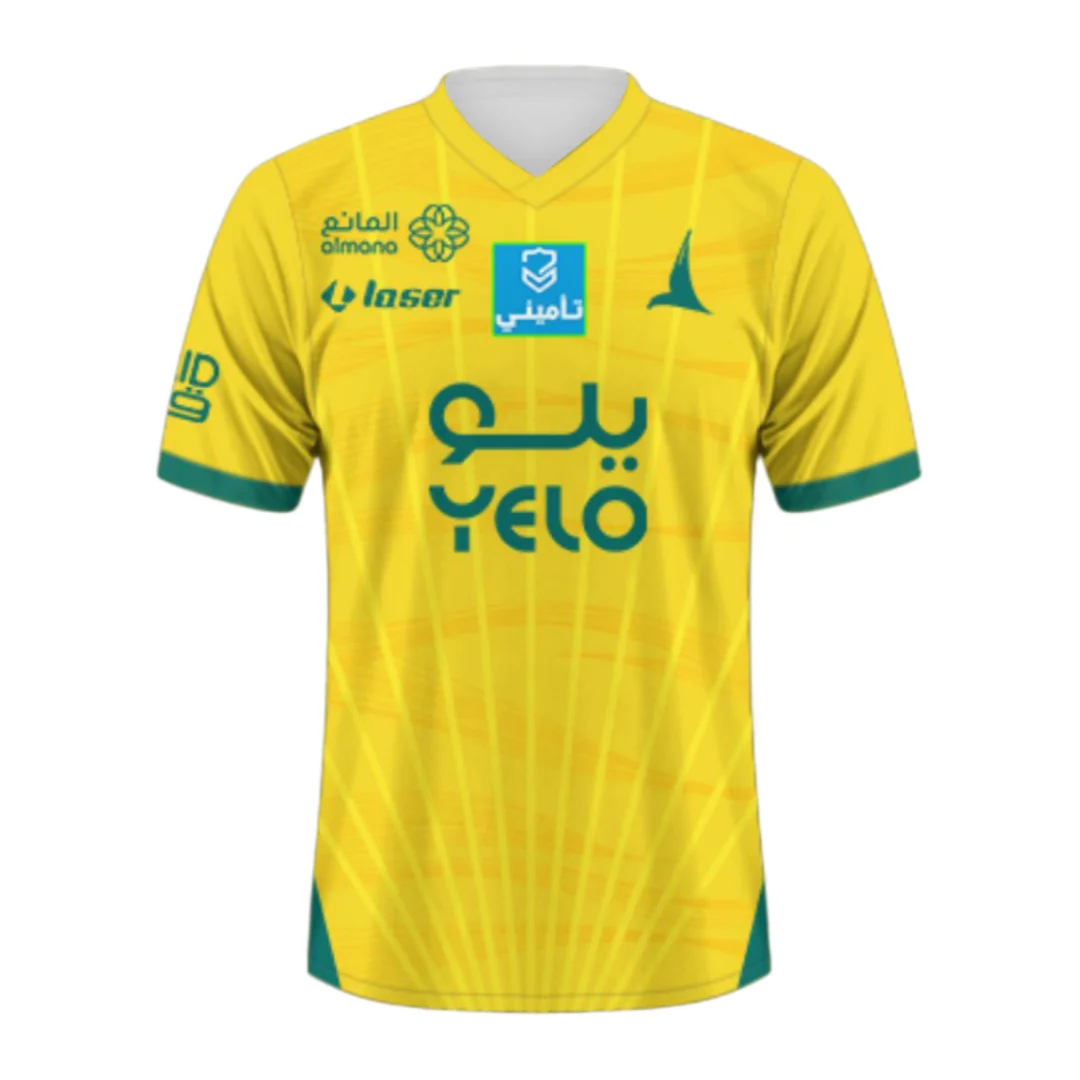 Футбольная футболка Al-KhaleejFC 2024-25, домашняя форма, 3D-печать, для взрослых и детей, спортивная футболка, семейная, летняя, быстросохнущая, мягкая, легкая
Футбольная футболка Al-KhaleejFC 2024-25, домашняя форма, 3D-печать, для взрослых и детей, спортивная футболка, семейная, летняя, быстросохнущая, мягкая, легкая