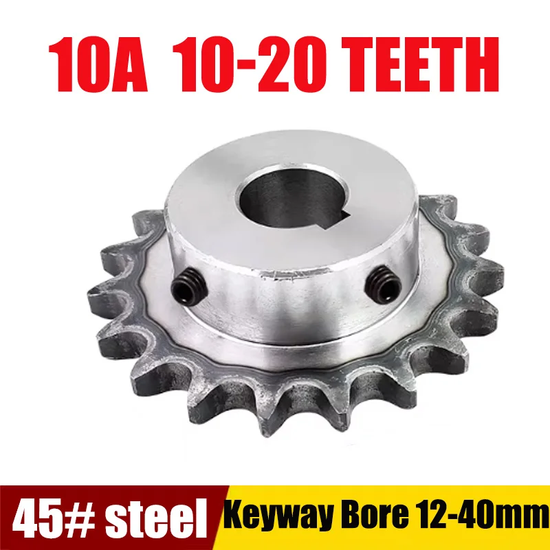 1pcs 10A 5 Points 45# Steel Sprocket 10/11/12/13/14/15/16/17-20 Teeth Finished Bore With Step Top Wire Hole For Conveyor System
1pcs 10A 5 Points 45# Steel Sprocket 10/11/12/13/14/15/16/17-20 Teeth Finished Bore With Step Top Wire Hole For Conveyor System