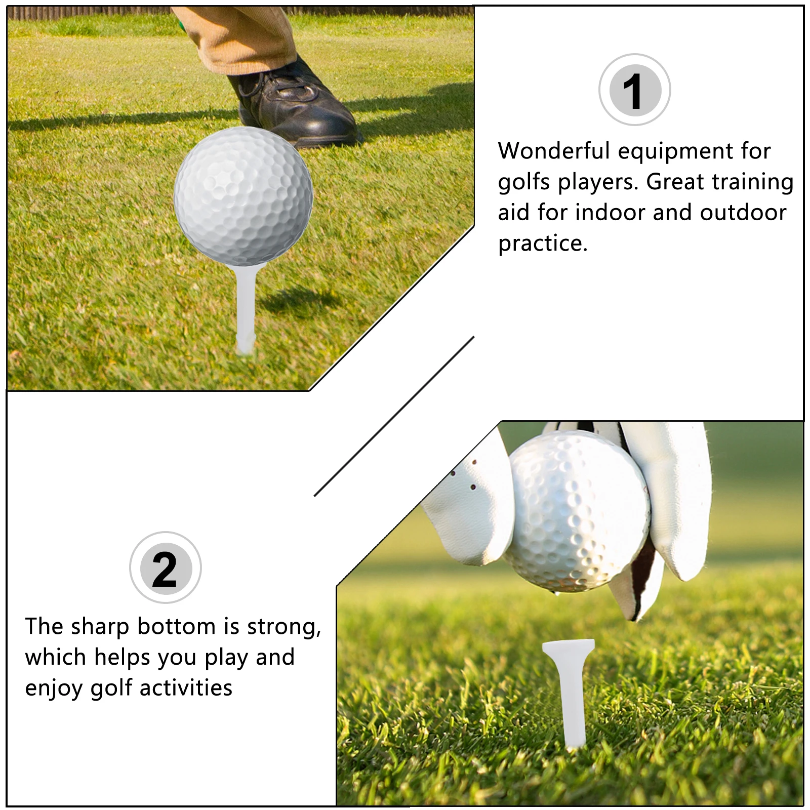 15 Pcs Golfs Tees Lightweight Durable Plastic Golf Ball Studs Training Aids Mini Nail Golfer Accessories Practice
15 Pcs Golfs Tees Lightweight Durable Plastic Golf Ball Studs Training Aids Mini Nail Golfer Accessories Practice