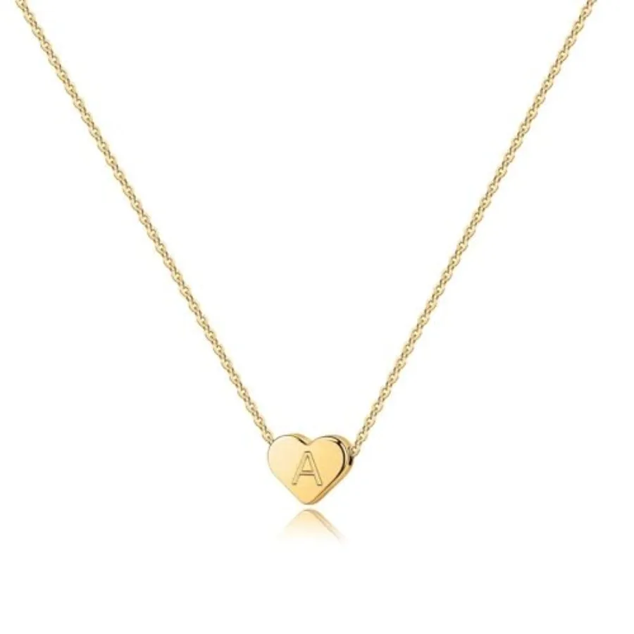 Turandoss Heart Initial Necklaces for Women Girls - 14K Gold Plated Heart Pendant Letter Alphabet Necklace Letter Initial Neckl
Turandoss Heart Initial Necklaces for Women Girls - 14K Gold Plated Heart Pendant Letter Alphabet Necklace Letter Initial Neckl