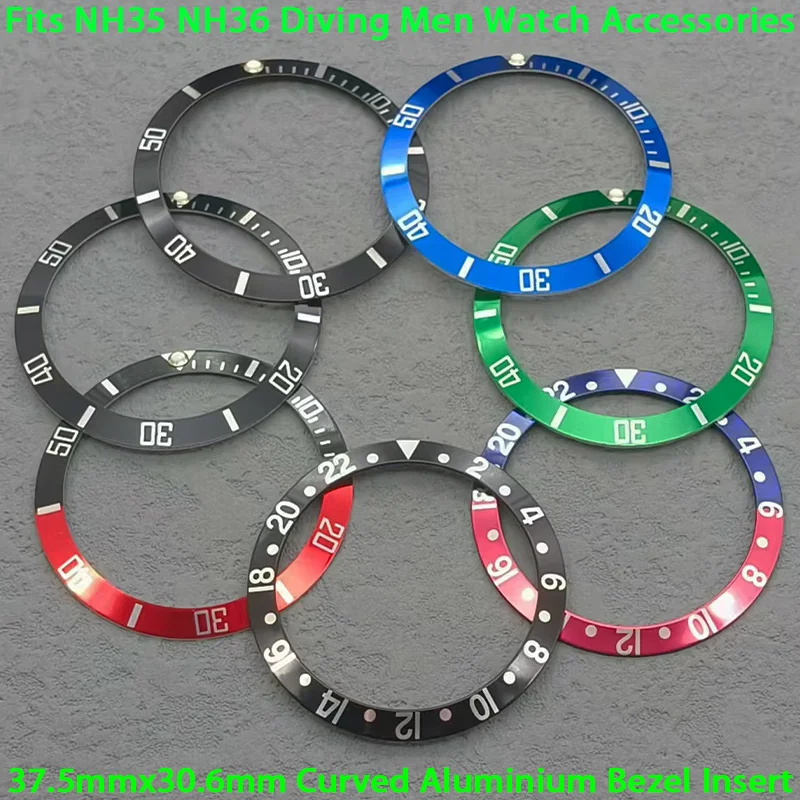 37.5mm Aluminium Curved Retro Watch Bezel Insert NH35 Case Ring Fits NH35 NH36 Diving Men Watch Accessories Case Ring Replace
37.5mm Aluminium Curved Retro Watch Bezel Insert NH35 Case Ring Fits NH35 NH36 Diving Men Watch Accessories Case Ring Replace