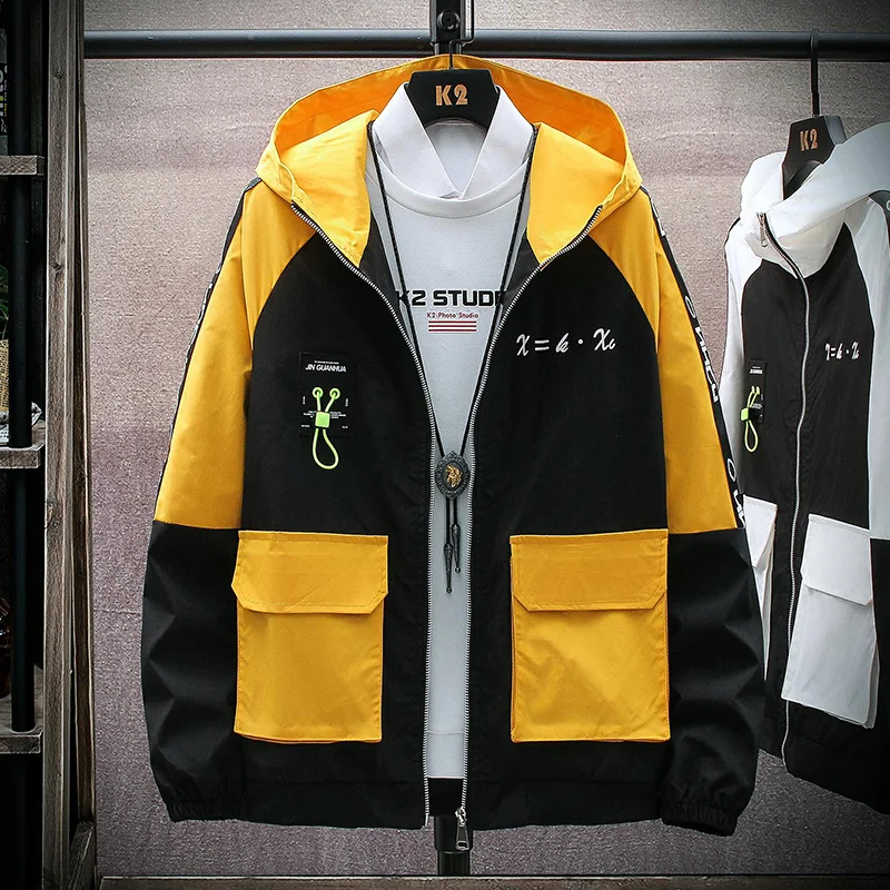 High Quality Nice Men's Casual Hooded Jackets Spring Streetwear Tops Slim Windbreaker Autumn Thin Patchwork Cargo Coats Clothing
High Quality Nice Men's Casual Hooded Jackets Spring Streetwear Tops Slim Windbreaker Autumn Thin Patchwork Cargo Coats Clothing