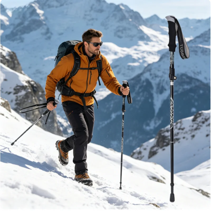Ultralight Folding Trekking Pole Aluminum Alloy Anti-Shock Hiking Stick for Outdoor Climbing Snow Walking
Ultralight Folding Trekking Pole Aluminum Alloy Anti-Shock Hiking Stick for Outdoor Climbing Snow Walking