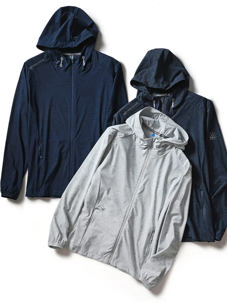 UPF50 Ice Silk Feeling Lightweight Casual Men's Hooded Skin Jaet Sun Protection Clothing Outerwear Polyester Spring Summer
UPF50 Ice Silk Feeling Lightweight Casual Men's Hooded Skin Jaet Sun Protection Clothing Outerwear Polyester Spring Summer