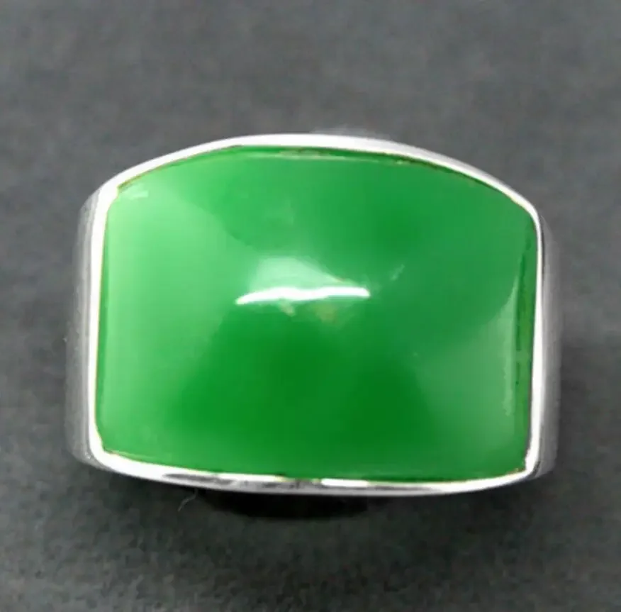 Fashion jewelry Fashion 7X20mm Green Jades 925 Sterling Silver Man Woman's Ring 7/8/9/10
Fashion jewelry Fashion 7X20mm Green Jades 925 Sterling Silver Man Woman's Ring 7/8/9/10