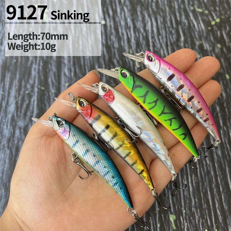 10g 70mm Sinking Minnow Fishing Lures Trout Pike Rock Stream Artificial Bait Pesca Wobbler Plastic Swimbait Jerkbait Equipment
10g 70mm Sinking Minnow Fishing Lures Trout Pike Rock Stream Artificial Bait Pesca Wobbler Plastic Swimbait Jerkbait Equipment