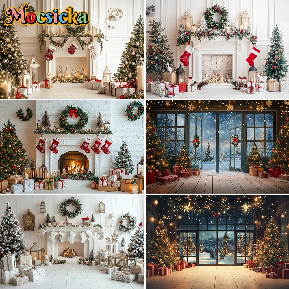 Mocsicka Christmas Photography Backdrop New Year Ornaments Decoration Photozone Background Children Studio Photobooth Props
Mocsicka Christmas Photography Backdrop New Year Ornaments Decoration Photozone Background Children Studio Photobooth Props
