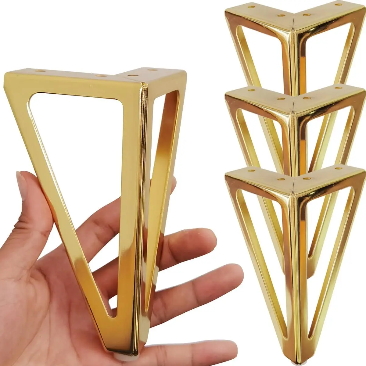 6 Inch Gold Furniture Legs Heavy Duty Metal Feet for Sofa Cabinet Table 4Pcs
6 Inch Gold Furniture Legs Heavy Duty Metal Feet for Sofa Cabinet Table 4Pcs