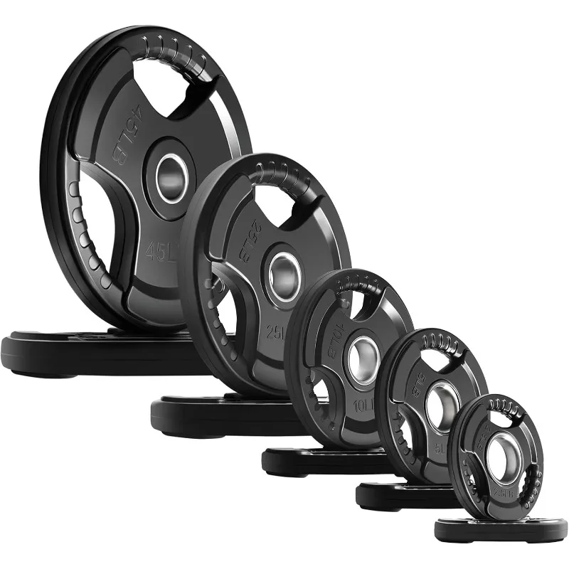 RitFit Rubber Grip Plates for Barbell, 2-Inch Weight Plates for Weightlifting and Strength Training in Home & Gym, Single
RitFit Rubber Grip Plates for Barbell, 2-Inch Weight Plates for Weightlifting and Strength Training in Home & Gym, Single