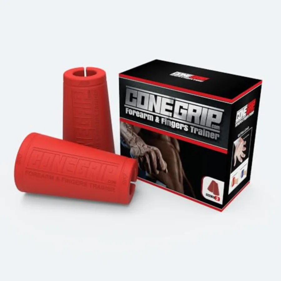 ConeGrip Forearm and Fingers Trainer New Patented Conic Shape Thick Bar Adapter Grips AntiSlip Rubber Material Perfect for Body
ConeGrip Forearm and Fingers Trainer New Patented Conic Shape Thick Bar Adapter Grips AntiSlip Rubber Material Perfect for Body