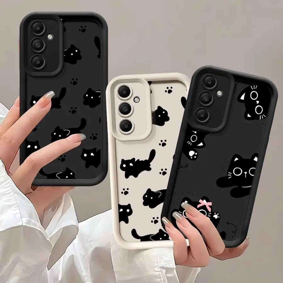 Black Funny Kitten Cat Phone Case for Samsung Galaxy A54 A24 A53 A16 A52s A22 A52 A73 A51 A13 A35 A34 A55 ShockProof Cover
Black Funny Kitten Cat Phone Case for Samsung Galaxy A54 A24 A53 A16 A52s A22 A52 A73 A51 A13 A35 A34 A55 ShockProof Cover