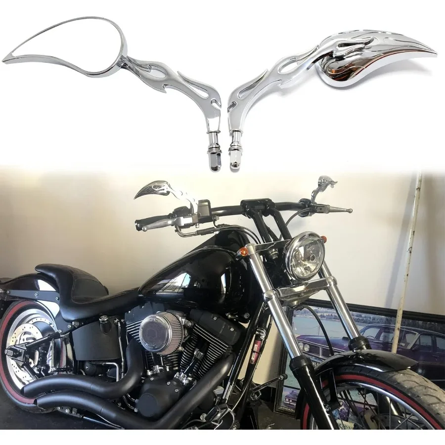 8mm Chrome Motorcycle Teardrop Rearview Side Mirrors For Sportster XL 883 1200 Road King V-Rod Street Glide Electra Glide Dyna S
8mm Chrome Motorcycle Teardrop Rearview Side Mirrors For Sportster XL 883 1200 Road King V-Rod Street Glide Electra Glide Dyna S