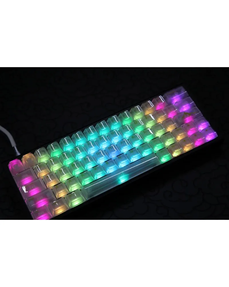 transparent clear keycaps full set pbt dye sub oem profile for mechanical keyboards
transparent clear keycaps full set pbt dye sub oem profile for mechanical keyboards