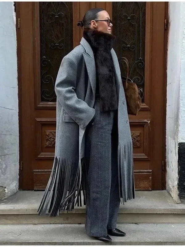 2025 Winter New Arrival Women's Woolen Coat Long Sve Turn-down Collar Double-breasted Mid-length French Sle Faion
2025 Winter New Arrival Women's Woolen Coat Long Sve Turn-down Collar Double-breasted Mid-length French Sle Faion