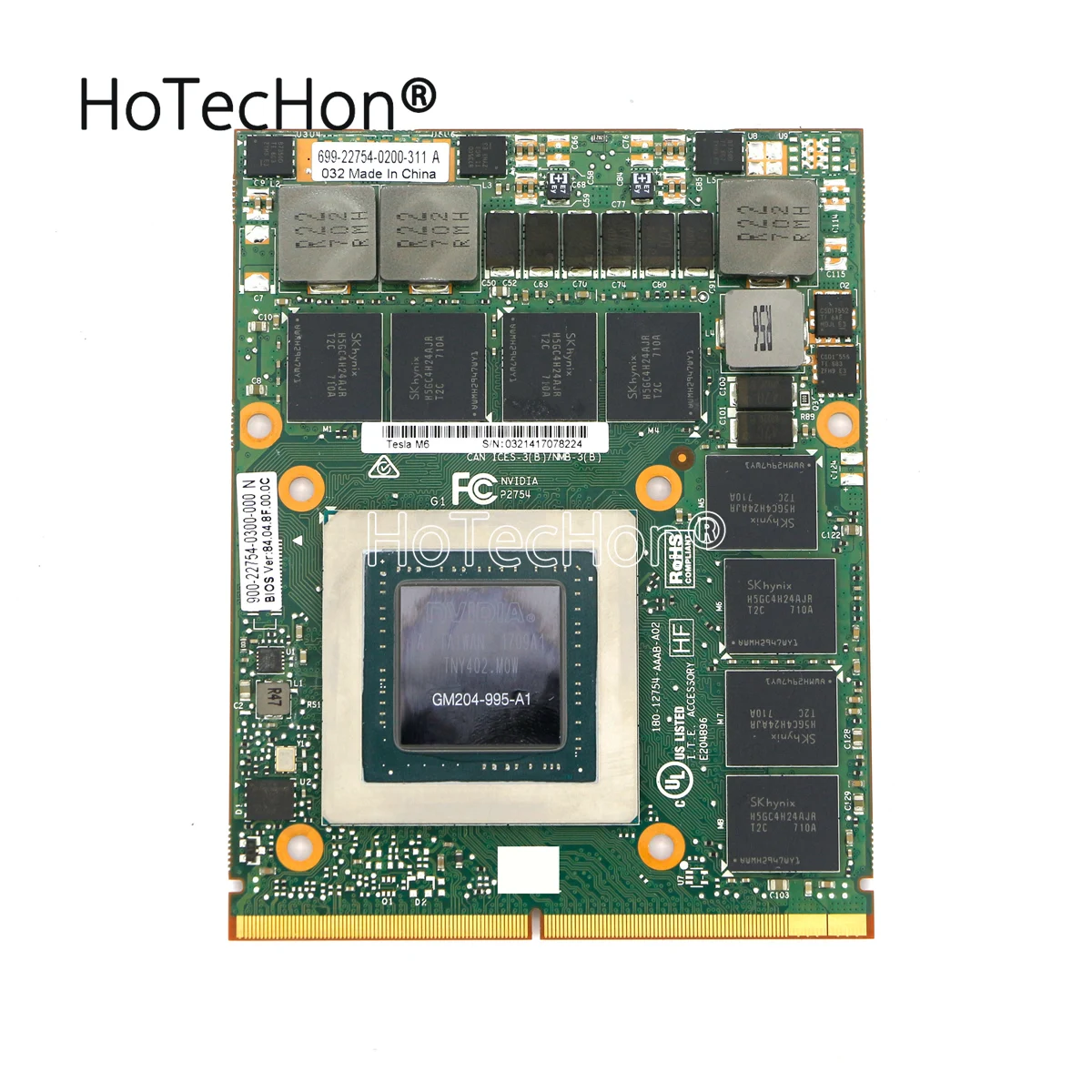 808409-001 / 806127-001 / 805132-B21 New nVIDIA Tesla M6 8GB GDDR5 MXM Video Card Graphics for HP Proliant BL460C G8 / WS460C G8
808409-001 / 806127-001 / 805132-B21 New nVIDIA Tesla M6 8GB GDDR5 MXM Video Card Graphics for HP Proliant BL460C G8 / WS460C G8
