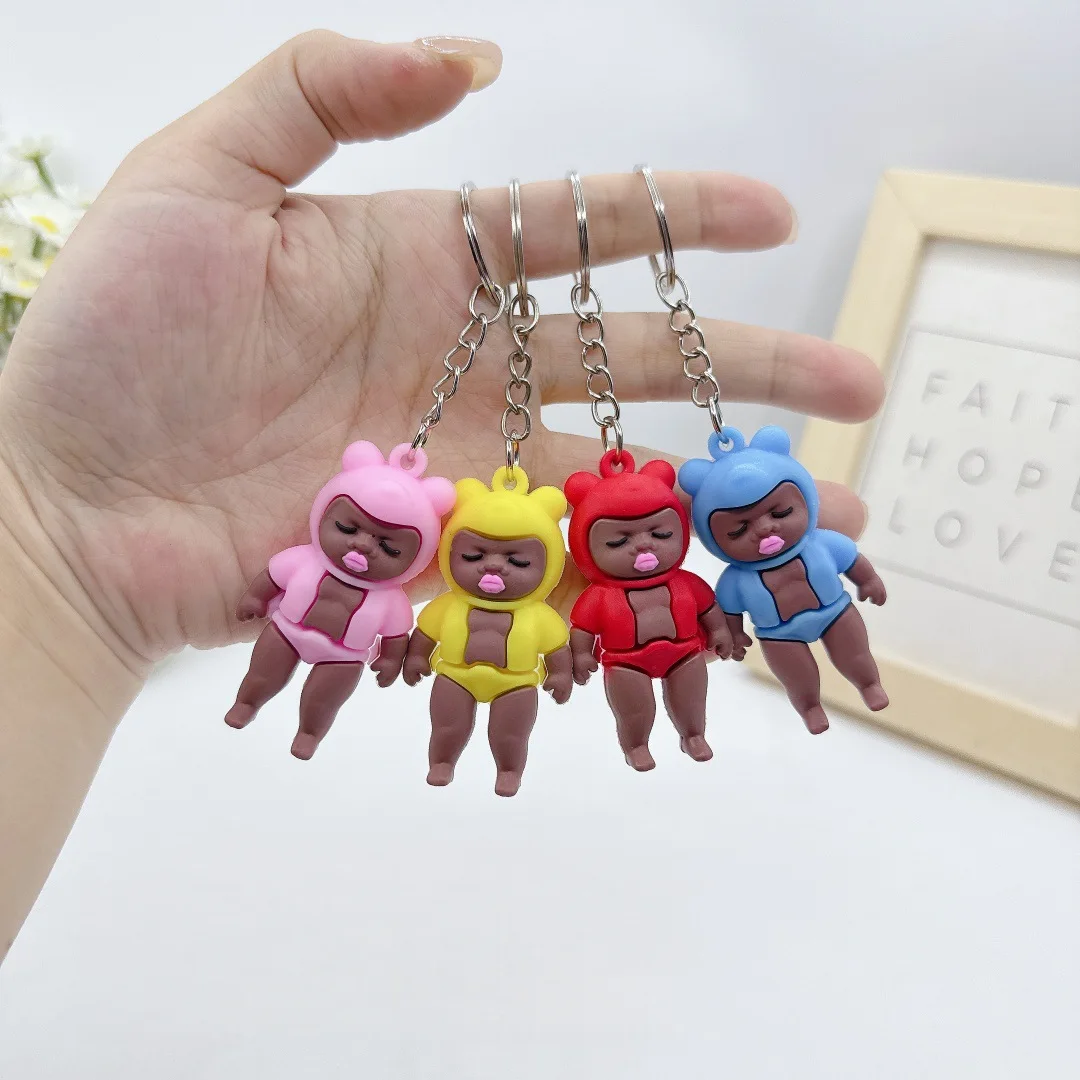 New model Cute Kawaii Doll Keychain Weird But Funky Handmade Black Doll Keychain Funny Pendant Bag Charm
New model Cute Kawaii Doll Keychain Weird But Funky Handmade Black Doll Keychain Funny Pendant Bag Charm
