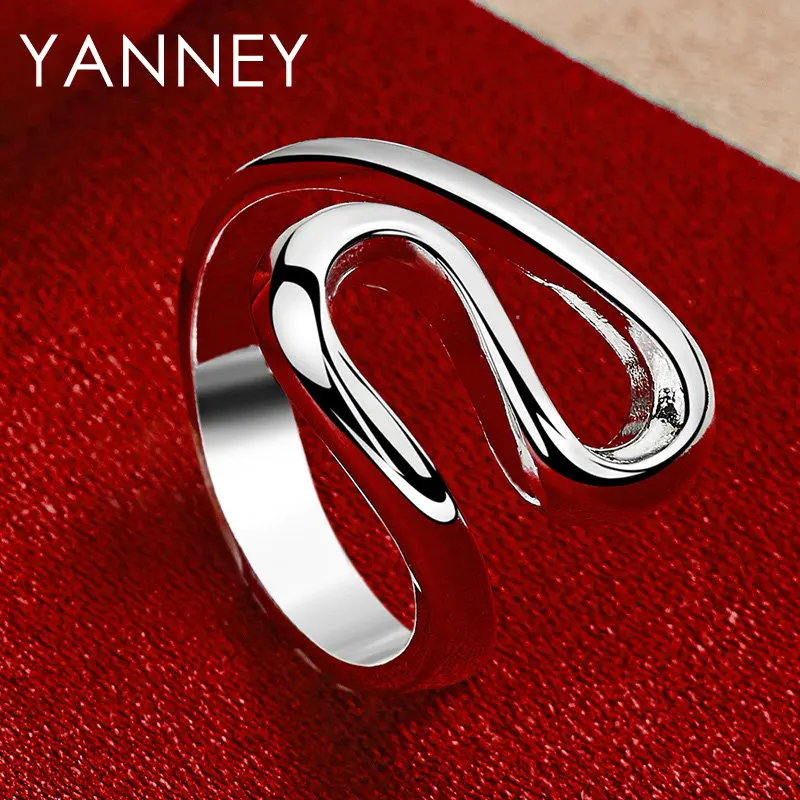 New 925 Sterling Silver 7-10# Beautiful Twist Ring For Fashion Women Engagement Jewelry Wedding Accessories Party 
New 925 Sterling Silver 7-10# Beautiful Twist Ring For Fashion Women Engagement Jewelry Wedding Accessories Party