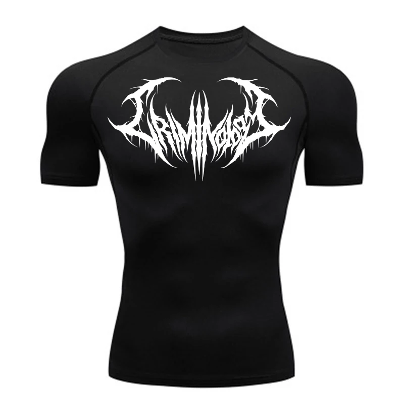 Y2K men's compressed T-shirt fast drying high elastic fitness tights skull pattern print suitable for running training Cycling
Y2K men's compressed T-shirt fast drying high elastic fitness tights skull pattern print suitable for running training Cycling