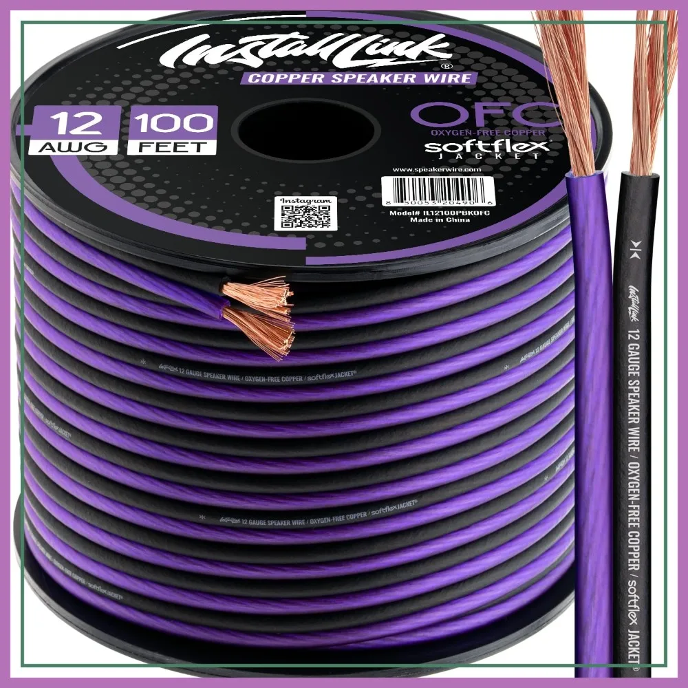 Install Link 12 AWG Gauge Speaker Wire Cable OFC Stereo Car Home Theater 100 Feet
Install Link 12 AWG Gauge Speaker Wire Cable OFC Stereo Car Home Theater 100 Feet