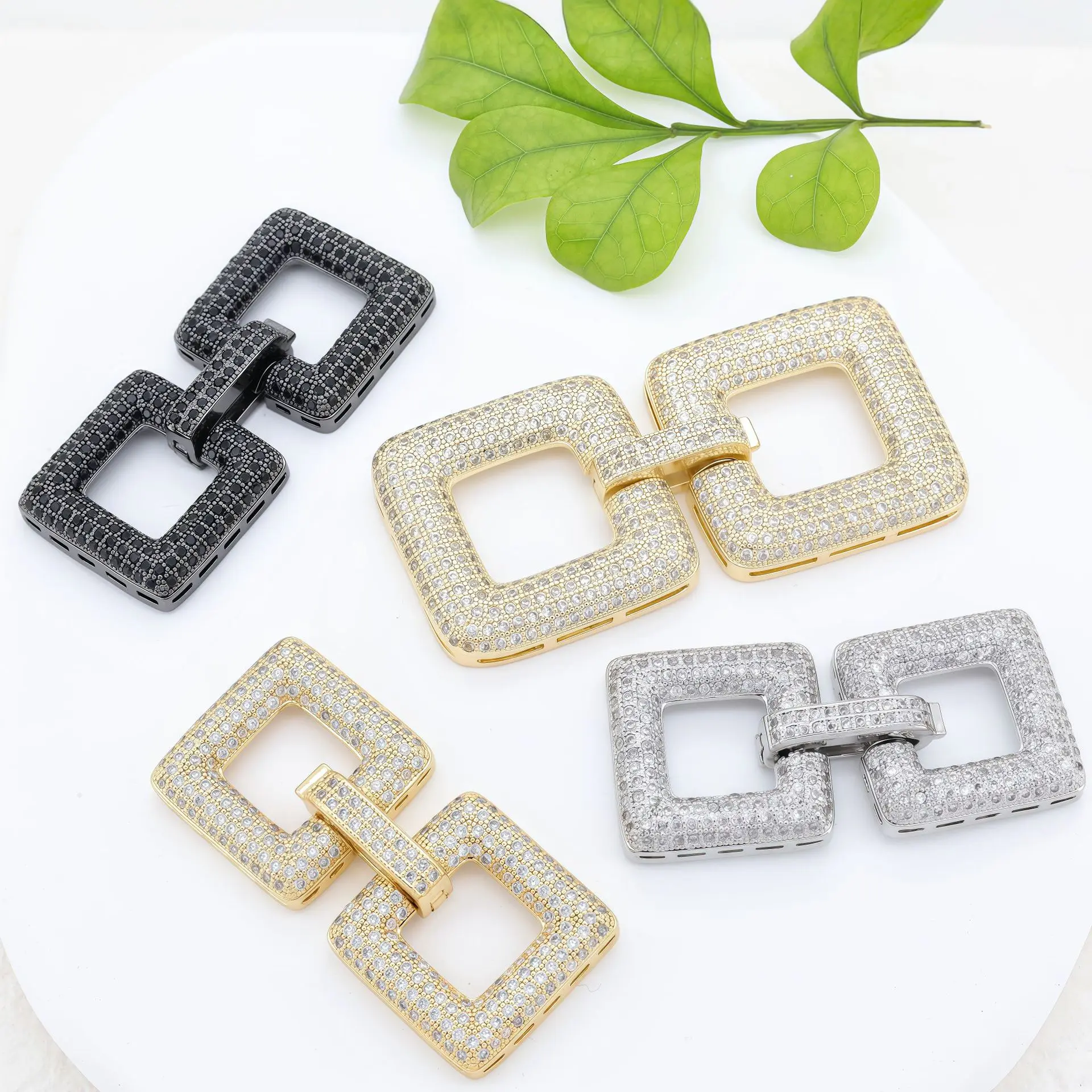 1 Piece Full Zircon Square Pearl Necklace Bracelet Multi-row Connecting Buckle Diy Jewelry Making Material Accessories Wholesale
1 Piece Full Zircon Square Pearl Necklace Bracelet Multi-row Connecting Buckle Diy Jewelry Making Material Accessories Wholesale