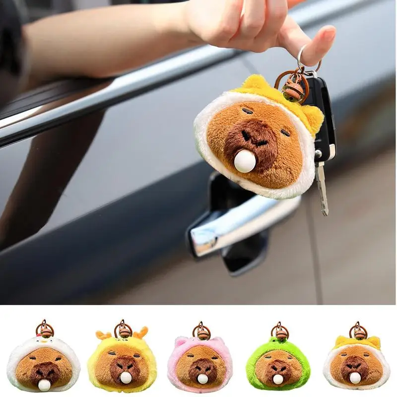 Capybara Plush Pendant Cute Capibara Bag Pendant Keychain Kids Backpack Decor Animal Squeeze Toy Cute Capybara Sensory Stress
Capybara Plush Pendant Cute Capibara Bag Pendant Keychain Kids Backpack Decor Animal Squeeze Toy Cute Capybara Sensory Stress