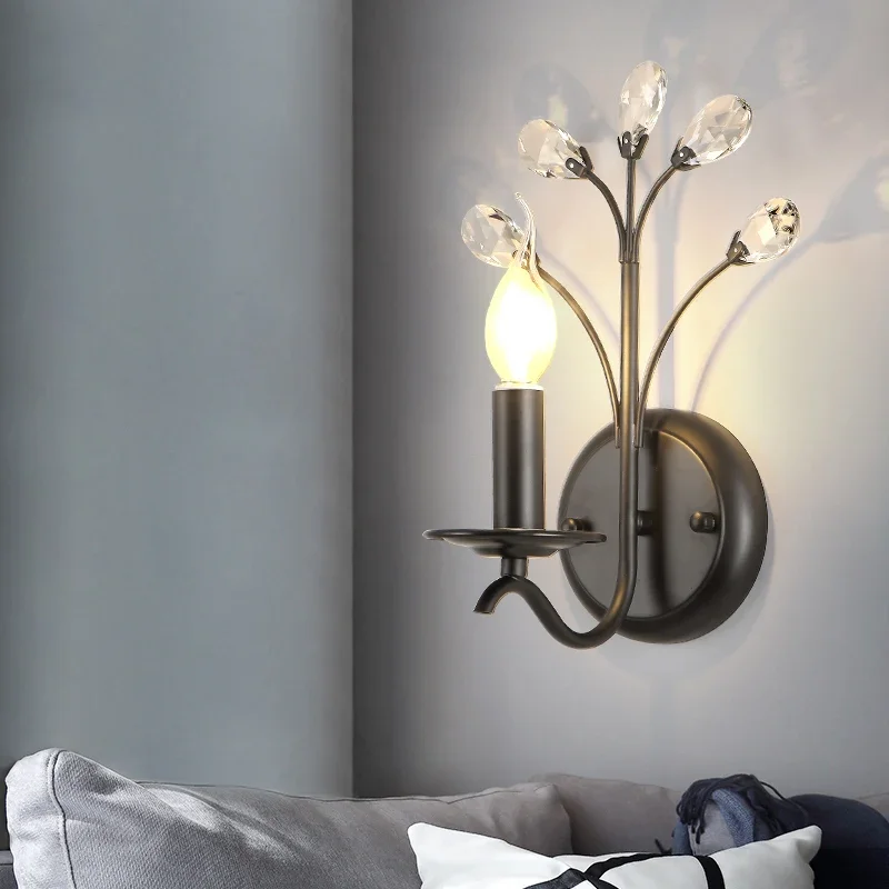 Nordic Wall Light Crystal Matel Vintage Sconce for Home Bedroom Living Room Wall Decor Lamps Interior Lighting Indoor Wall Lamp
Nordic Wall Light Crystal Matel Vintage Sconce for Home Bedroom Living Room Wall Decor Lamps Interior Lighting Indoor Wall Lamp