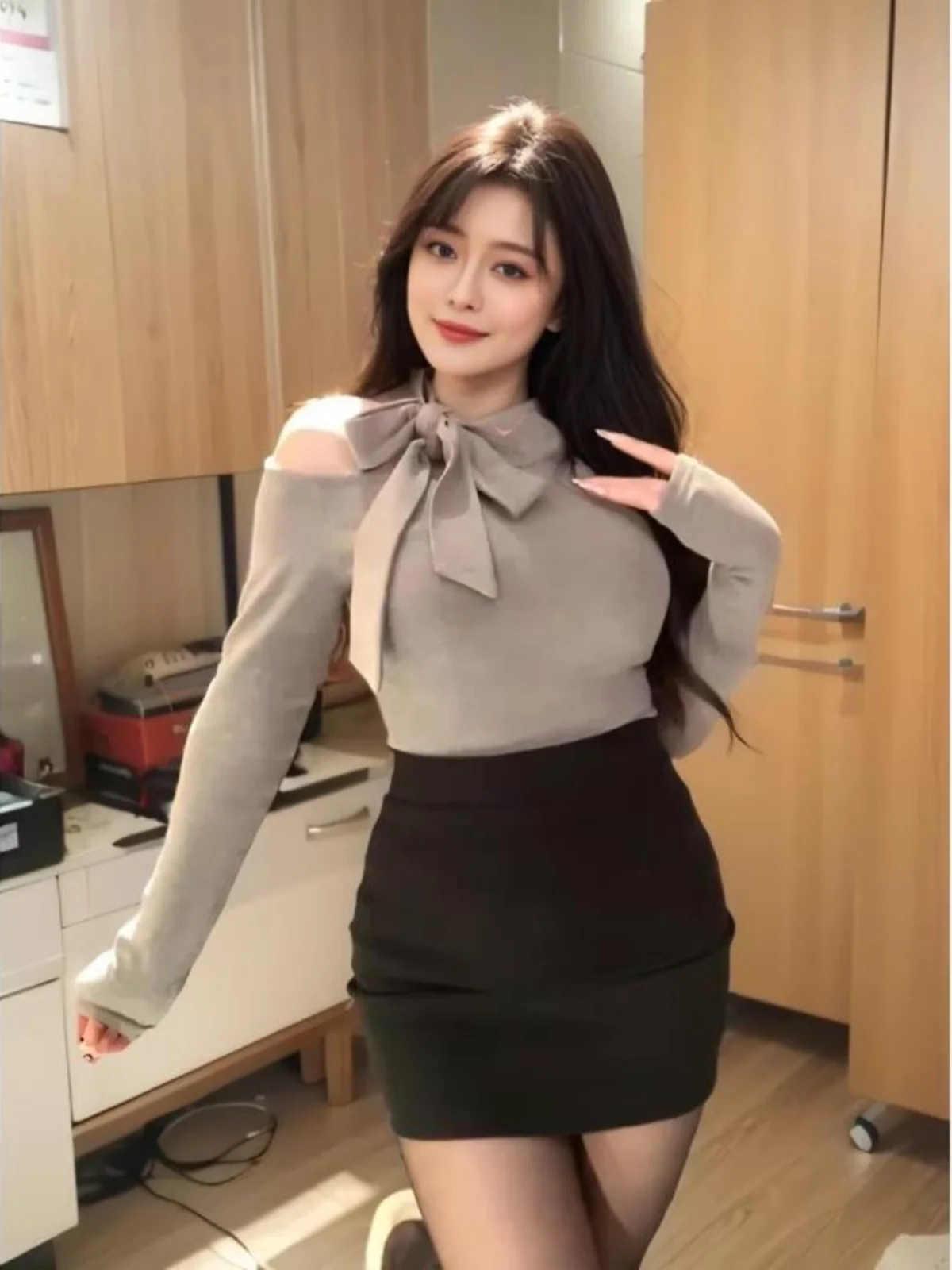 plus Size 200 Pounds Sexy Sister Pure Desire Fatty Little Sister Long Shirt Top High Waist Skirt Slimming Autumn Winter Set
plus Size 200 Pounds Sexy Sister Pure Desire Fatty Little Sister Long Shirt Top High Waist Skirt Slimming Autumn Winter Set
