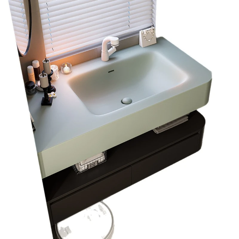 Bathroom Cabinet Combination Light Luxury Hotel Style Wash Table Wash Basin
Bathroom Cabinet Combination Light Luxury Hotel Style Wash Table Wash Basin