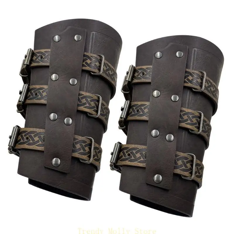 N5KB 2pcs Medieval Styles Wrist Bracers Vintage Leather Wrist Guard Cosplay Arm Guard for Role Playing Enthusiasts
N5KB 2pcs Medieval Styles Wrist Bracers Vintage Leather Wrist Guard Cosplay Arm Guard for Role Playing Enthusiasts