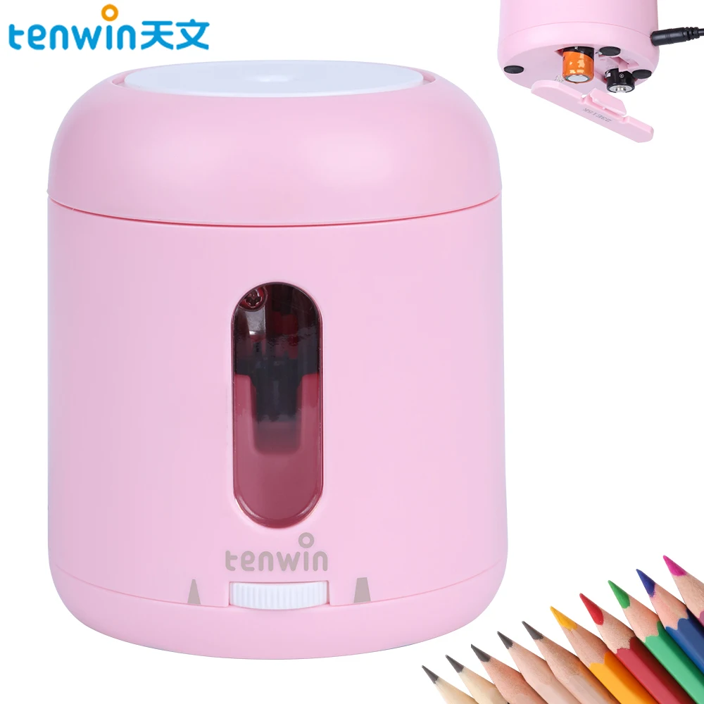 Tenwin Новинка кавайная электрическая точилка для карандашей с двойным приводом для карандашей 6-8 мм школьные принадлежности для ранней школы
Tenwin Новинка кавайная электрическая точилка для карандашей с двойным приводом для карандашей 6-8 мм школьные принадлежности для ранней школы