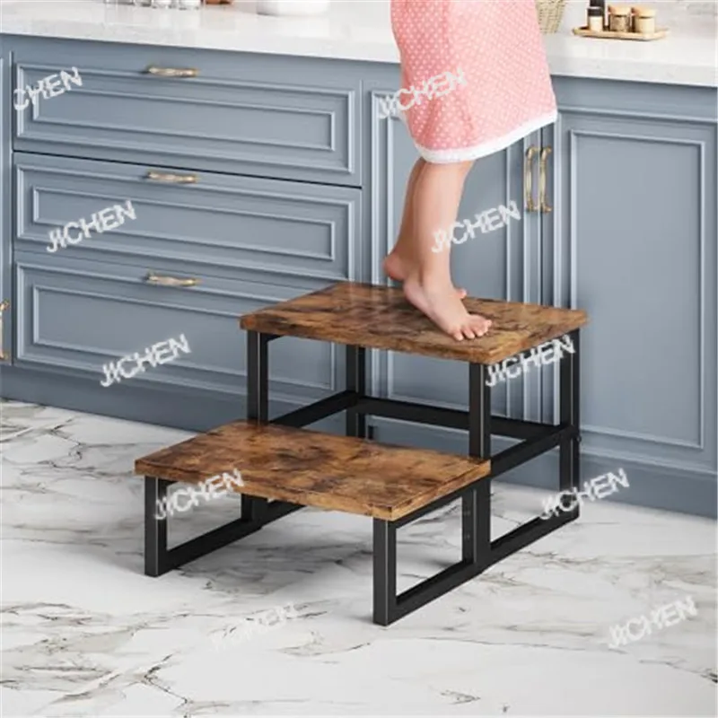 Folk Art Style 2-Step Folding Wooden Ladder Bench Seat Polished Kitchen Chair Climbing Stair Chair Wood Foot Step Stool
Folk Art Style 2-Step Folding Wooden Ladder Bench Seat Polished Kitchen Chair Climbing Stair Chair Wood Foot Step Stool