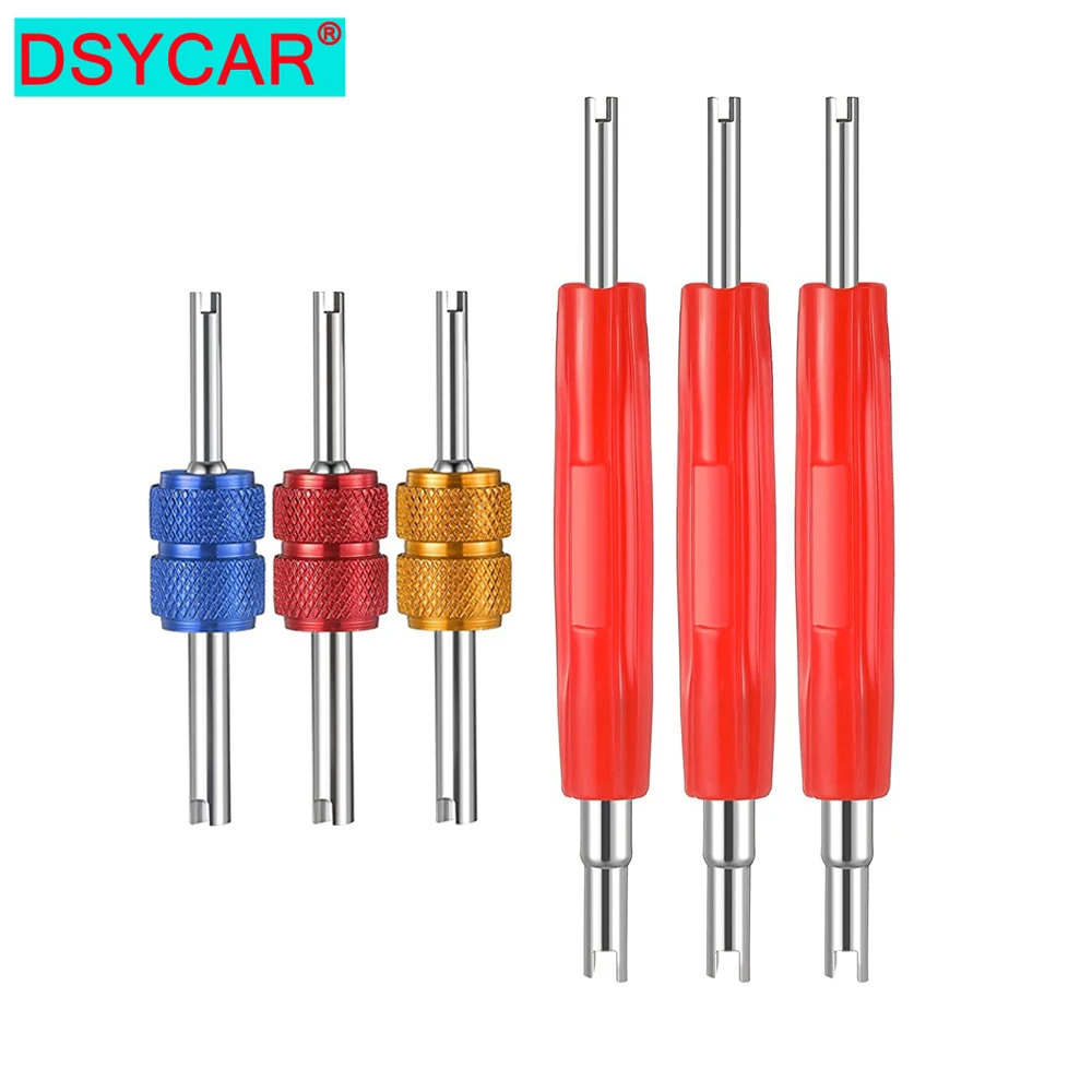 DSYCAR 6Pcs Valve Core Removal Tool Set- Double Heads Tire A/C Systems Schrader Valve Stem Core Remover Tools,Tire Repair Tools
DSYCAR 6Pcs Valve Core Removal Tool Set- Double Heads Tire A/C Systems Schrader Valve Stem Core Remover Tools,Tire Repair Tools
