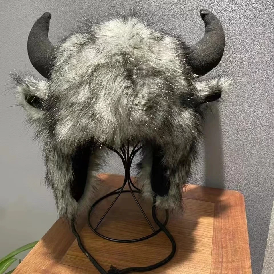 Imitation Fox Fur Cow Horn Decoration Cap Winter Warm Ear Protection Wind Snow Women Men Halloween Party Cosplay Hat
Imitation Fox Fur Cow Horn Decoration Cap Winter Warm Ear Protection Wind Snow Women Men Halloween Party Cosplay Hat