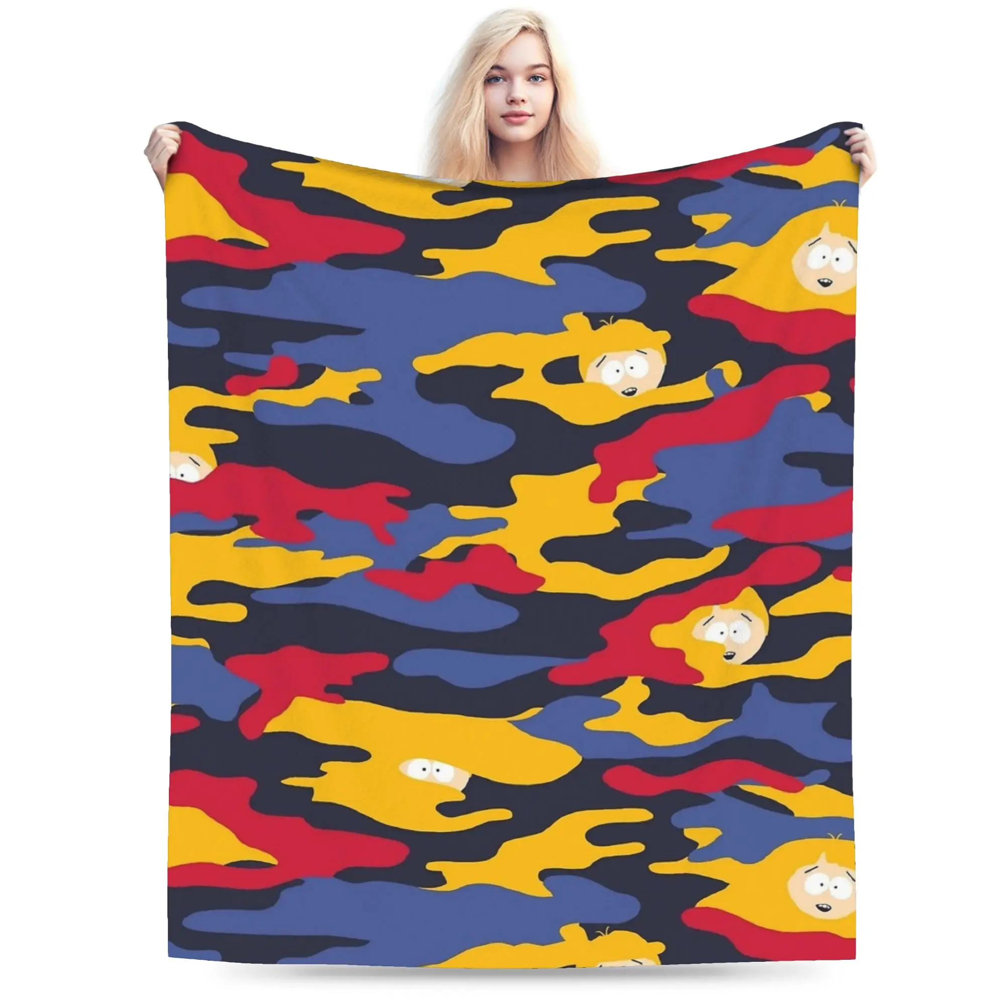Плед-покрывало South-Parks Cartoon Camo из флиса, осеннее, портативное, тонкое, для дивана, плюшевое, тонкое одеяло
Плед-покрывало South-Parks Cartoon Camo из флиса, осеннее, портативное, тонкое, для дивана, плюшевое, тонкое одеяло