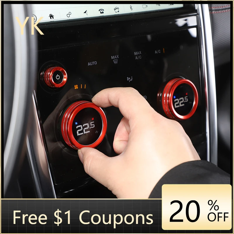 For Land Rover Discovery Sport 2020-25 Car Central Control Air Conditioner Volume Knob Cover Ring Trim Interior Car Accessories
For Land Rover Discovery Sport 2020-25 Car Central Control Air Conditioner Volume Knob Cover Ring Trim Interior Car Accessories