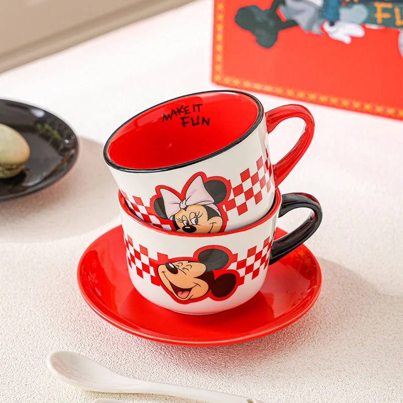 Mickey coffee cup and saucer ceramic mug home drinking cute Mickey office coffee ceramic mug set
Mickey coffee cup and saucer ceramic mug home drinking cute Mickey office coffee ceramic mug set