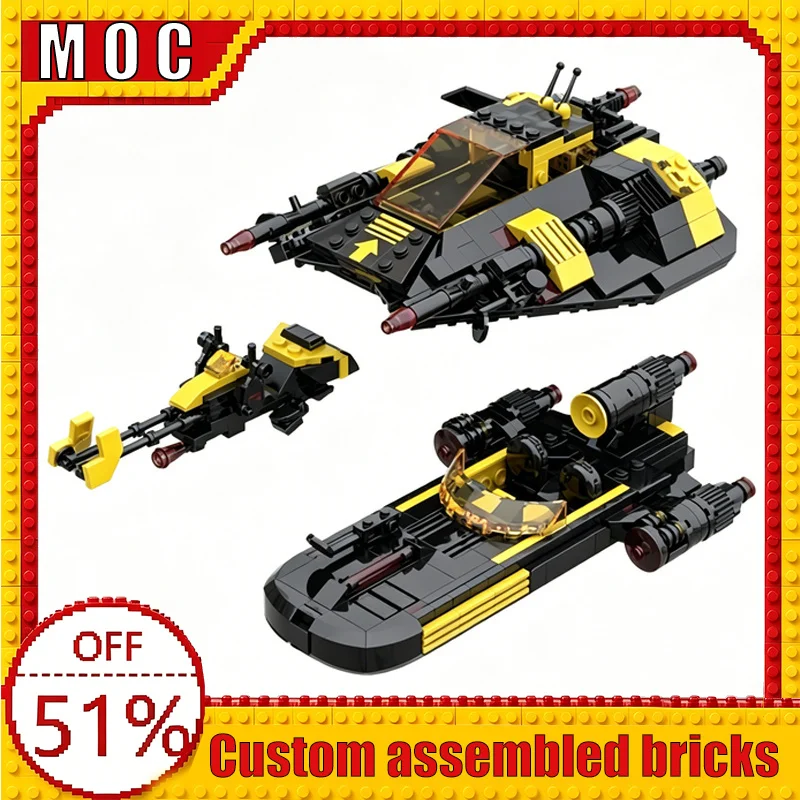 NEW 790 PCS Speeder Pack Sci‑Fi Hover Warplane Vehicle Bundle MOC Model Building Blocks DIY Assembly Educational Learning Gift
NEW 790 PCS Speeder Pack Sci‑Fi Hover Warplane Vehicle Bundle MOC Model Building Blocks DIY Assembly Educational Learning Gift