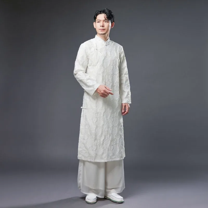 Retro National Style Robe 2025 Men Swear Fashion China Stand Collar Long Gown High Quality Elegant Traditional Clothes
Retro National Style Robe 2025 Men Swear Fashion China Stand Collar Long Gown High Quality Elegant Traditional Clothes