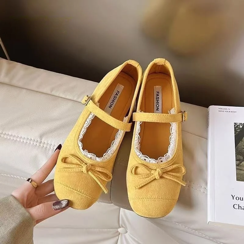 2026 Women's French Mary Janes Lace Bow Ballet Flats Platform Thick Sole Shallow Mouth Slip-on Casual Soft Bottom Shoes
2026 Women's French Mary Janes Lace Bow Ballet Flats Platform Thick Sole Shallow Mouth Slip-on Casual Soft Bottom Shoes