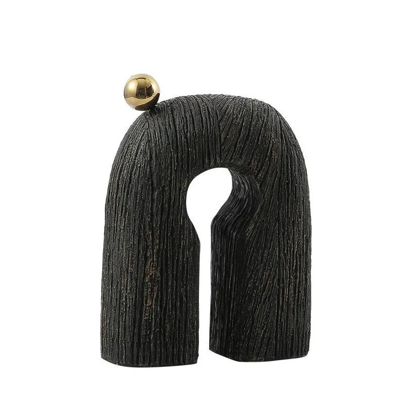 Modern minimalist abstract art wood grain resin ornament TV cabinet jewelry
Modern minimalist abstract art wood grain resin ornament TV cabinet jewelry