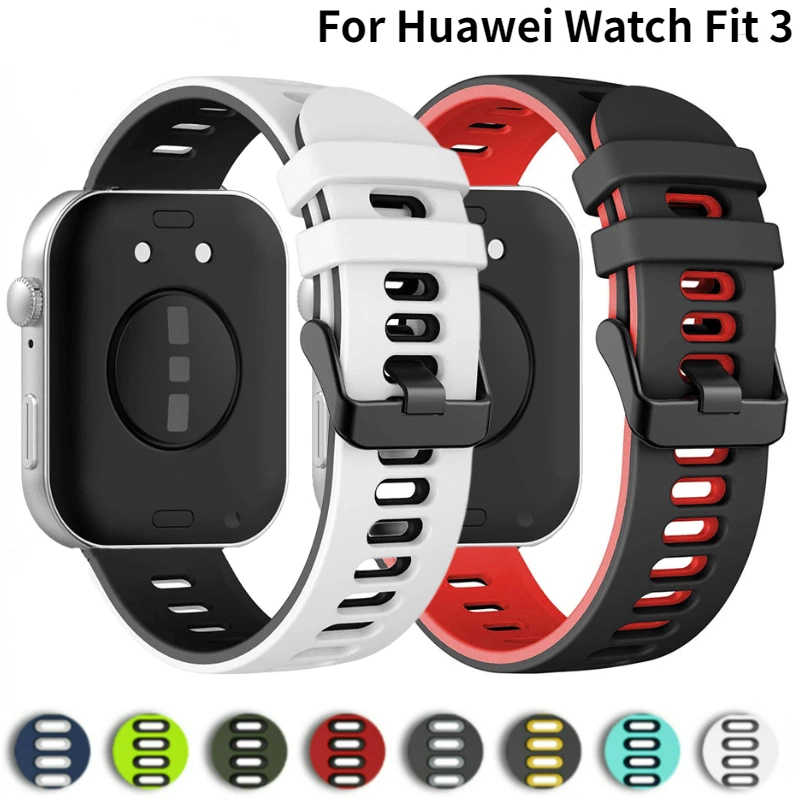 Ремешок силиконовый для Huawei Watch Fit 3, спортивный сменный Воздухопроницаемый браслет, двухцветный
Ремешок силиконовый для Huawei Watch Fit 3, спортивный сменный Воздухопроницаемый браслет, двухцветный