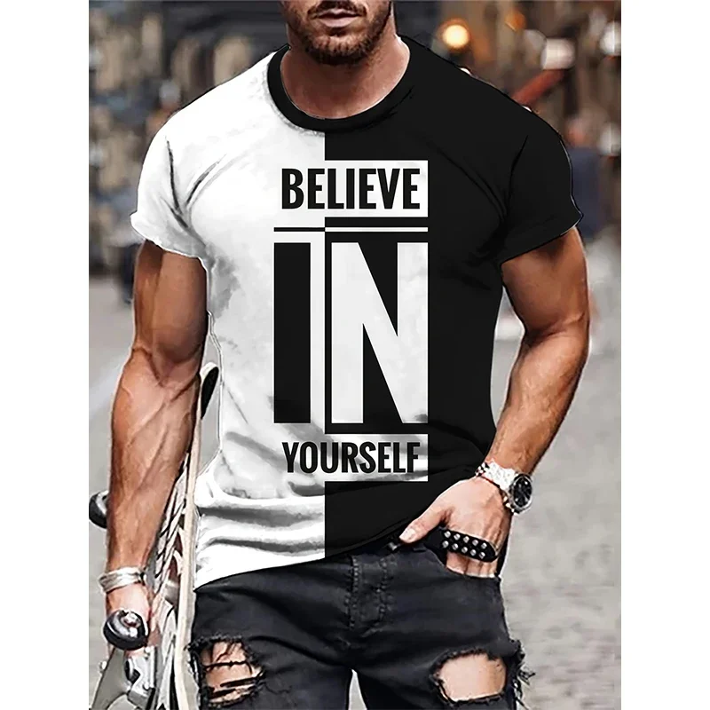3D Creative Personality Letterprint Quick Drying Breathable Sport Men's Plus Size Round Neck T-shirt
3D Creative Personality Letterprint Quick Drying Breathable Sport Men's Plus Size Round Neck T-shirt