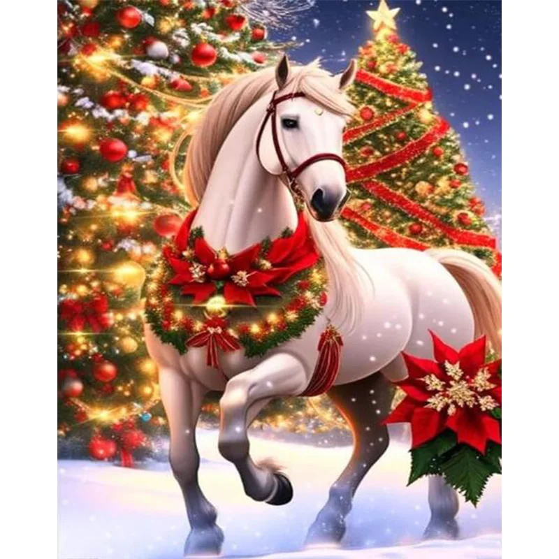 AB Diamond Diamond Painting Christmas tree and horse Embroidery Kit Wall Decoration Hanging Painting
AB Diamond Diamond Painting Christmas tree and horse Embroidery Kit Wall Decoration Hanging Painting