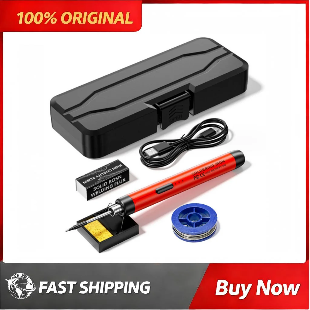 USB Intelligent Soldering Iron Set 300-450 Celsius Three Gear Thermostatic Control Replaceable Tip Type C Interface Welding Kit
USB Intelligent Soldering Iron Set 300-450 Celsius Three Gear Thermostatic Control Replaceable Tip Type C Interface Welding Kit