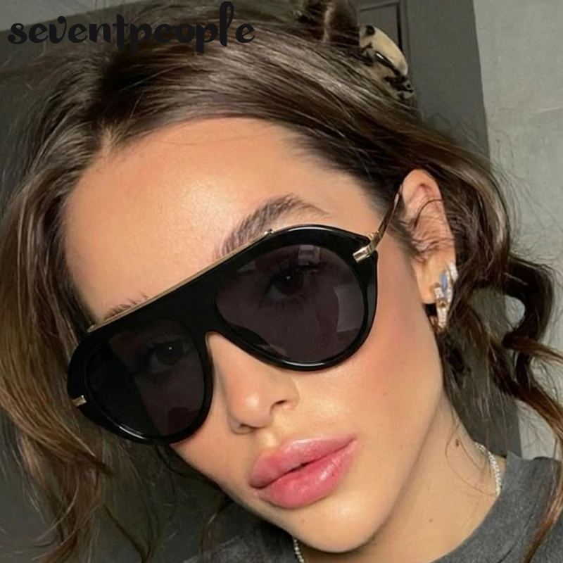 Vintage Oversized Pilot Sunglasses Women 2026 Luxury Brand Retro Steampunk Metal Frame Sun Glasses For Ladies Fashion Shades
Vintage Oversized Pilot Sunglasses Women 2026 Luxury Brand Retro Steampunk Metal Frame Sun Glasses For Ladies Fashion Shades
