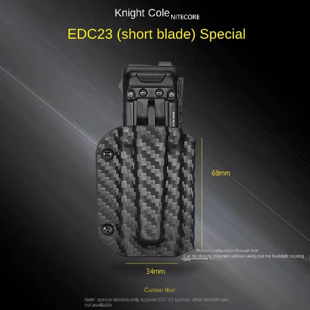 Ножны для фонарика Kydex K-оболочка с зажимом для ремня для NITECORE EDC25/EDC23/EDC29/EDC27UHi
Ножны для фонарика Kydex K-оболочка с зажимом для ремня для NITECORE EDC25/EDC23/EDC29/EDC27UHi