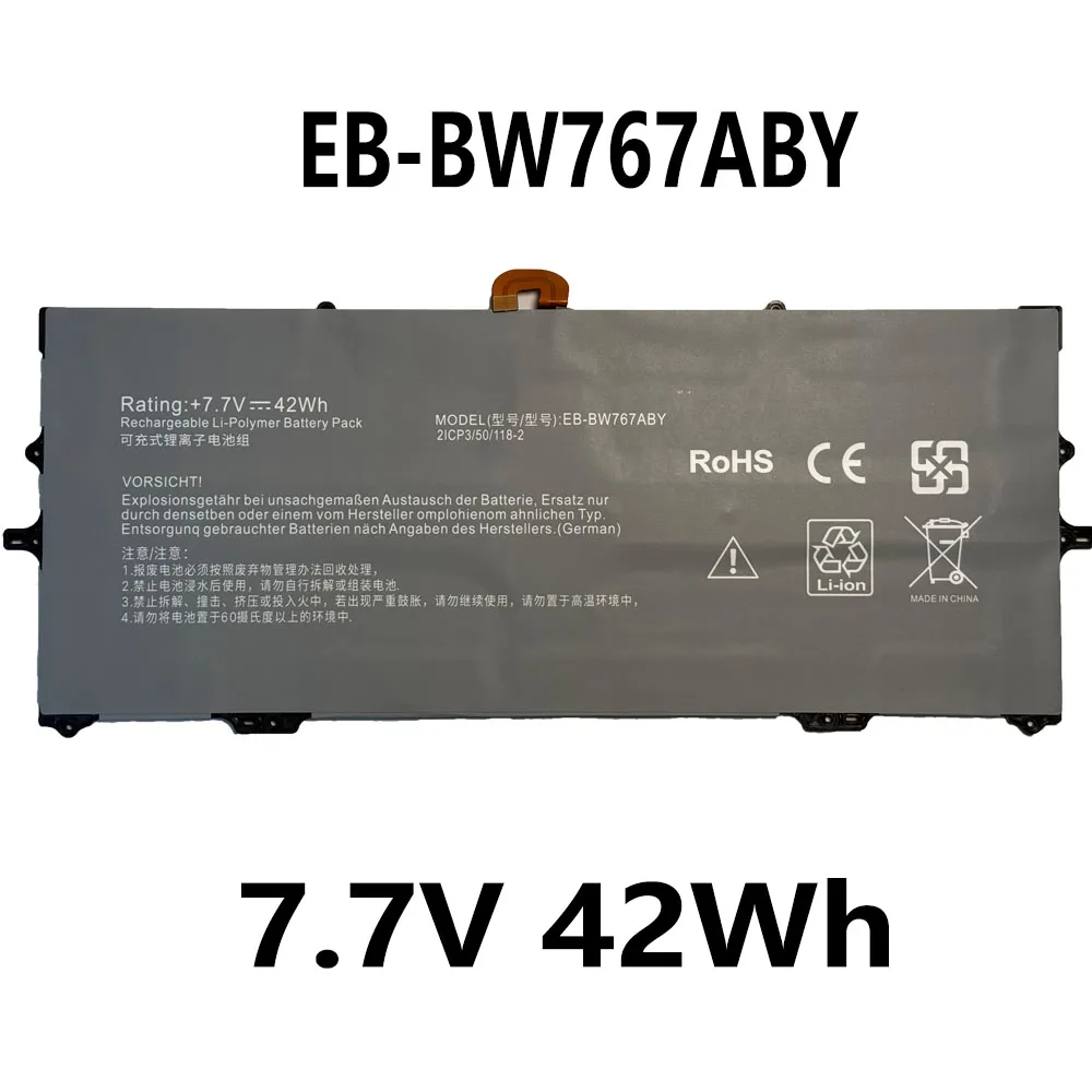 EB-BW767ABY 7.7V 42Wh Laptop Battery For SAMSUNG Galaxy Book S 767XCM NP767XCM-K01US SM-W767 Series DL1M909AD/X-B
EB-BW767ABY 7.7V 42Wh Laptop Battery For SAMSUNG Galaxy Book S 767XCM NP767XCM-K01US SM-W767 Series DL1M909AD/X-B